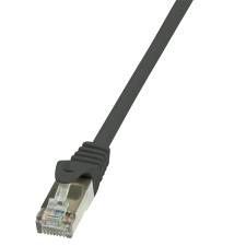 LogiLink - patch kábel, Cat.5e F/UTP 0,5m fekete - CP1023S kábel és adapter