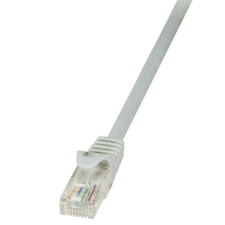 LogiLink - patch kábel, CAT 6 U/UTP, EconLine 0,25m, szürke - CP2012U kábel és adapter