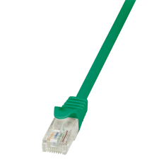 LogiLink Patch kábel Econline, Cat.5e, U/UTP, zöld, 7,5 m kábel és adapter