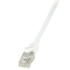  LogiLink Patch kábel Econline, Cat.6, U/UTP, fehér, 0,25 m kábel és adapter