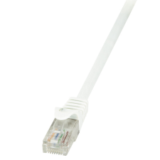 LogiLink Patch kábel Econline, Cat.6, U/UTP, fehér, 1 m kábel és adapter