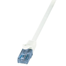 LogiLink Patch kábel Econline Cat.6A, U/UTP, 7,5m fehér (CP3081U) kábel és adapter