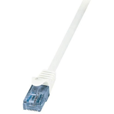 LogiLink patch kábel econline, cat.6a, u/utp, fehér, 3 m kábel és adapter