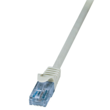 LogiLink Patch kábel Econline, Cat.6A, U/UTP, szürke, 1 m (CP3032U) kábel és adapter