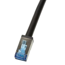 LogiLink Patch kábel, kültéri, Cat.6A, S/FTP, fekete, 20 m (CQ7113S) (CQ7113S) kábel és adapter