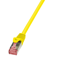 LogiLink patch kábel primeline, cat.6, s/ftp, sárga, 5 m kábel és adapter