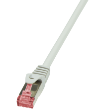 LogiLink Patch kábel PrimeLine, Cat.6, S/FTP, szürke, 1 m kábel és adapter