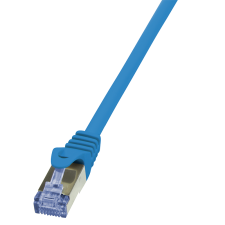 LogiLink Patch kábel PrimeLine, Cat.6A, S/FTP, kék, 2 m kábel és adapter