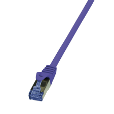 LogiLink patch kábel primeline, cat.6a, s/ftp, lila, 1,5 m kábel és adapter