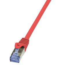 LogiLink Patch kábel PrimeLine, Cat.6A, S/FTP, piros, 1 m kábel és adapter