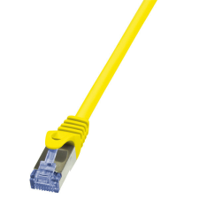 LogiLink Patch kábel PrimeLine, Cat.6A, S/FTP, sárga, 7,5 m kábel és adapter
