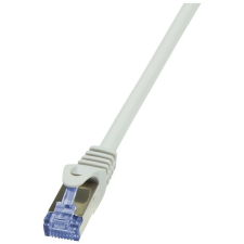 LogiLink Patch kábel PrimeLine, Cat.6A, S/FTP, szürke, 0,25 m kábel és adapter