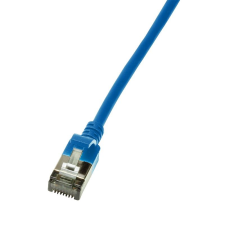 LogiLink Patch kábel SlimLine Ultraflex Cat.6A U/FTP 5m kék (CQ9076S) (CQ9076S) kábel és adapter