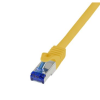 LogiLink Patch kábel Ultraflex, Cat.6A, S/FTP, 0,25 m sárga (C6A017S) (C6A017S)