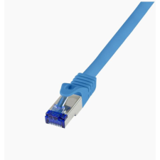 LogiLink Patch kábel Ultraflex Cat.6A S/FTP 0,5m kék (C6A026S) kábel és adapter