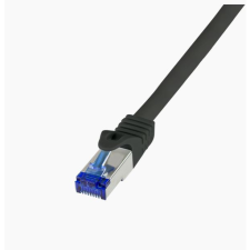 LogiLink Patch kábel Ultraflex Cat.6A S/FTP 1,5m fekete (C6A043S) (C6A043S) kábel és adapter