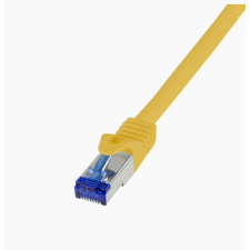 LogiLink Patch kábel Ultraflex Cat.6A S/FTP 7,5m sárga (C6A087S) kábel és adapter