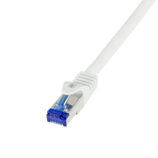 LogiLink patch kábel ultraflex, cat.6a, s/ftp, fehér, 1,5 m kábel és adapter