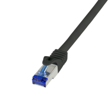 LogiLink Patch kábel Ultraflex, Cat.6A, S/FTP, fekete, 5 m kábel és adapter