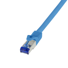LogiLink Patch kábel Ultraflex, Cat.6A, S/FTP, kék, 3 m kábel és adapter