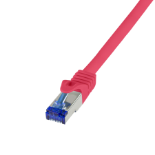 LogiLink Patch kábel Ultraflex, Cat.6A, S/FTP, piros, 20 m - C6A114S kábel és adapter
