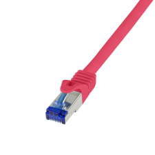 LogiLink Patch kábel Ultraflex, Cat.6A, S/FTP, piros, 3 m - C6A064S kábel és adapter
