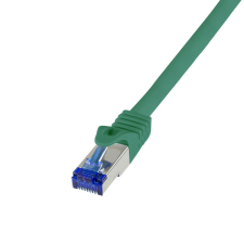 LogiLink Patch kábel Ultraflex, Cat.6A, S/FTP, zöld, 1 m kábel és adapter