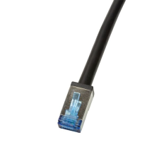 LogiLink Patch kültéri kábel Cat.6A, S/FTP, 15m fekete (CQ7103S) (CQ7103S) - UTP kábel és adapter