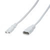  Logilink Power cord extension IEC C8 male to IEC C7 female 2m White