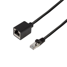 LogiLink prémium patch kábel hosszabbító Cat.6A, S/FTP 5m fekete (CQX073S) (CQX073S) kábel és adapter