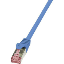 LogiLink RJ45 Hálózati csatlakozókábel, CAT 6 S/FTP [1x RJ45 dugó - 1x RJ45 dugó] 0,25 m, kék LogiLink kábel és adapter
