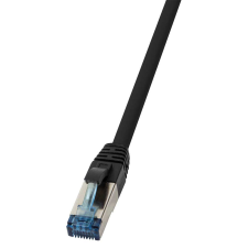 LogiLink S/FTP CAT6a Patch kábel 5m - Fekete kábel és adapter