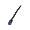 LogiLink SlimLine - patch cable - 3 m - black (CF2063U)