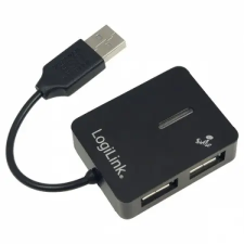 LogiLink Smile USB 2.0 hub 4-port Black UA0139 hub és switch