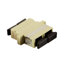 LogiLink Száloptikai SC/SC duplex csatlakozó karimával, bézs (FA01SC2) (FA01SC2) kábel és adapter