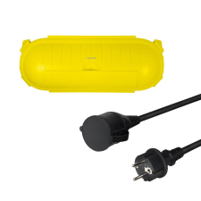 LogiLink Tápkábel készlet, CEE7/7 - CEE 7/3 + védődoboz, 3 m kábel és adapter