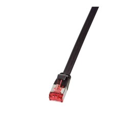 LogiLink U/FTP CAT6 Patch kábel 15m Fekete kábel és adapter