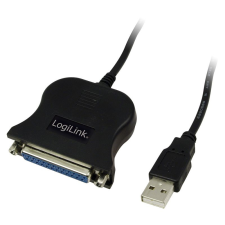 LogiLink UA0054A USB to D-SUB 25 cable adapter 1,8m Black kábel és adapter