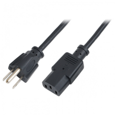 LogiLink US tápkábel NEMA5-15P -> Schuko IEC 60320-1 (C13) kábel és adapter