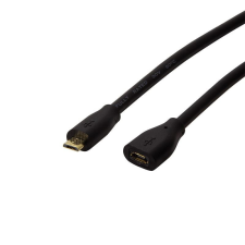 LogiLink USB 2.0 kábel Micro-USB/M - Micro-USB/F 1,5m fekete (CU0122) kábel és adapter