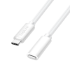 LogiLink USB 2.0 Type-C kábel, C/M-USB-C/F, PD, fehér, 2 m (CU0221) (CU0221)