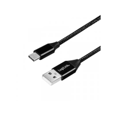 LogiLink USB 2.0 Type-C male/male cable 1m Black kábel és adapter