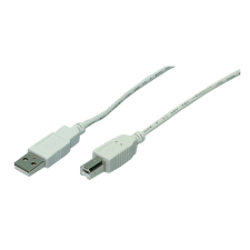 LogiLink USB A-B Cable Grey 2m (CU0007) kábel és adapter