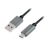 LogiLink USB apa - MicroUSB apa Adat- és töltőkábel 1m - Szürke