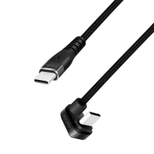LogiLink USB-C - USB-C (U-alakban hajlított) kábel 3m fekete (CU0194) (CU0194) kábel és adapter