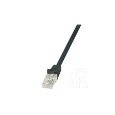 LogiLink UTP CAT5e patch kábel 1 m (fekete, lapos kivitel) kábel és adapter