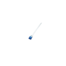 LogiLink UTP CAT6 lapos patch kábel 1 m (fehér) kábel és adapter