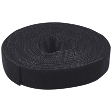 LogiLink - vágható tépőzáras kábelkötegelő, 4m x 16mm fekete - KAB0050 kábel és adapter