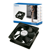 LogiLink Ventilátor 80x80x25mm fekete hűtés