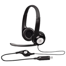 Logitech Fejhallgató 2.0 - H390 USB Mikrofonos, Fekete fülhallgató, fejhallgató tok